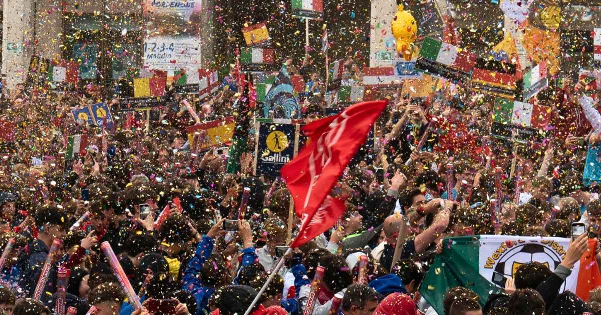 Bandiere alla Cerimonia d'Apertura della Gallini Cup